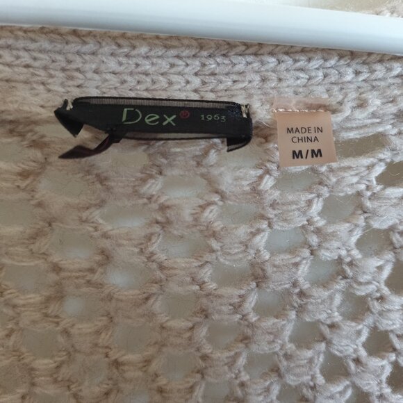 Women's Dex Open Knit Wool Blend Cardigan Size Medium - Picture 4 of 6